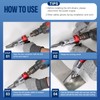 VlOXO Metal Shears Drill Attachment,Sheet Metal Cutter with 360 Degree