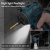 18V Lithium Screwdriver Adjustable 2 Speed Control Modes Multifunctional Repairing