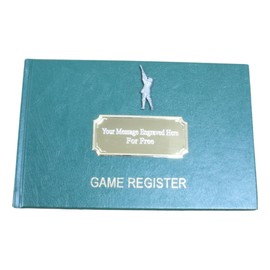 Gamekeepers Cottage gifts Game Shooter Game Bird Record Book Custom Shooting Register Gamekeeper Gift Free Engraving 328