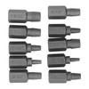 10Pcs Damaged Screw Extractor Hex Bolt Stud Remover Removal Tool