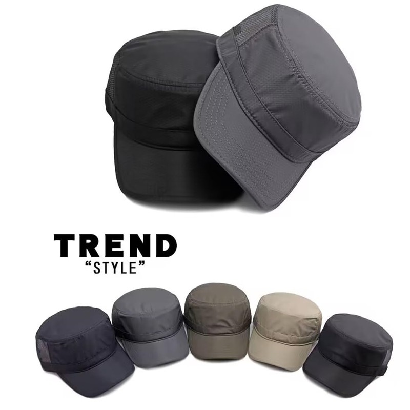 LOJAX Men's Work Cap, Mesh Summer Cool Hat, Military Hat,