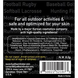 Eye Black Pro Sports Greek Stick Set Anti-Glare Eye Patch Face Painting (1)