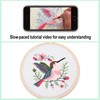 Myfelicity Punch Needle Embroidery Kit, Beginner Craft Set with Animal