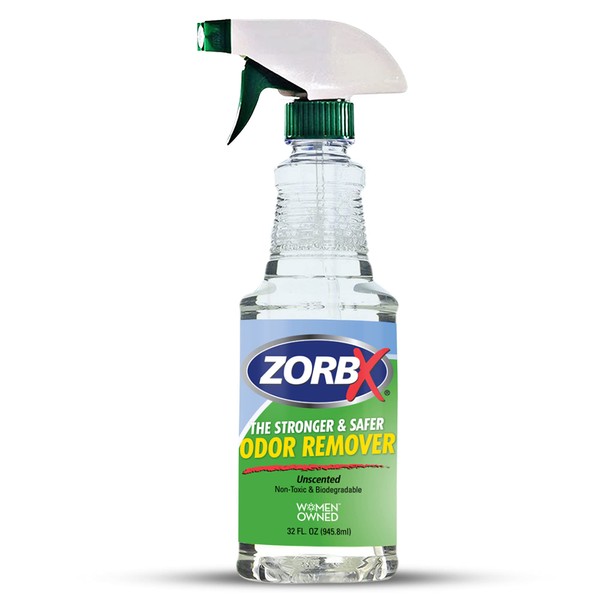 ZORBX Unscented Odor Remover Spray - Perfect Solution for Strong Odor | Advanced Trusted Formula & Fast-Acting Odor Eliminator for Dog, Cat, Puppy (32oz.)