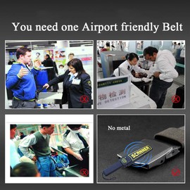 Military Tactical Webbing - Airport Friendly Non-Metal Belt for American Men Women Nylon Belt with Plastic Buckle