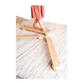 Barras De Equilibrio Montessori Niños Bebe 3 Vigas 60 Cm                                                                                              