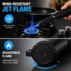 Flexible Neck Torch Lighter, Windproof Jet Flame, Refillable with Safety