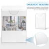 STOBOK 2 Pcs A4 Catalog Stand Vertical Acrylic Wall Hanging