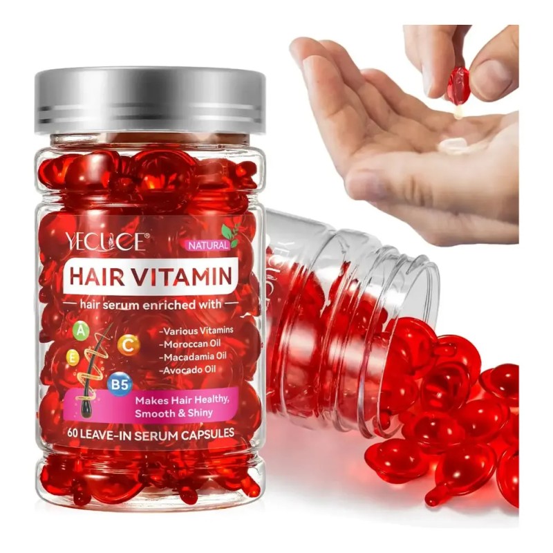 Cápsulas Cabello Vitamina Aceites Esenciales Reparación | 40
