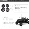 4 Pack Polaris RZR Hub Wheel Center Caps, Replace #1522872-655,