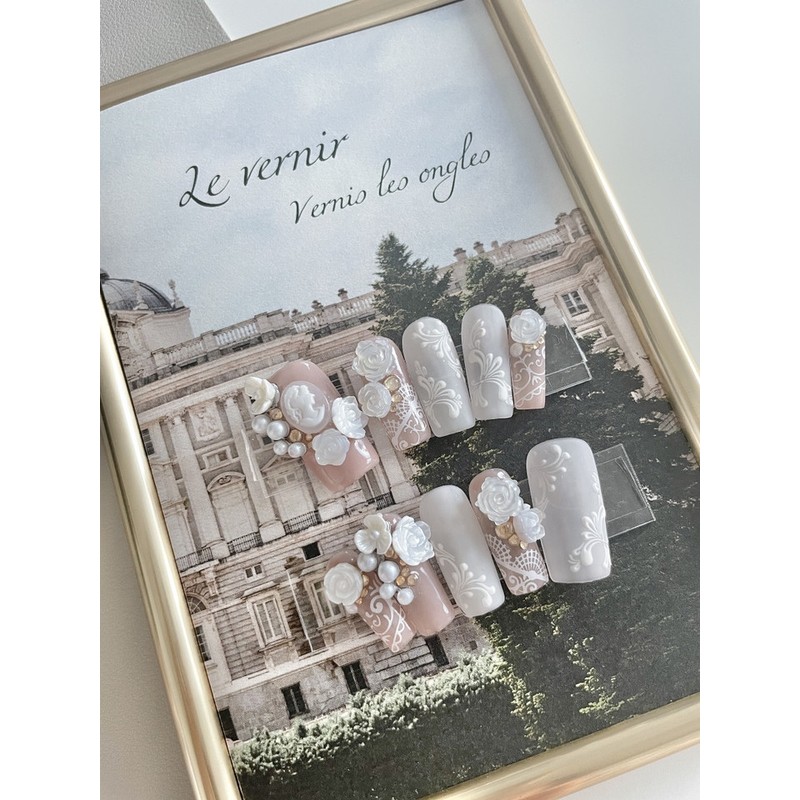 [Levenia] Fleurs blanches Fleurs Blanc - Premium Almond M /