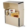 Lineco Archival Document Storage Box with Metal Edge, Acid-Free Tan