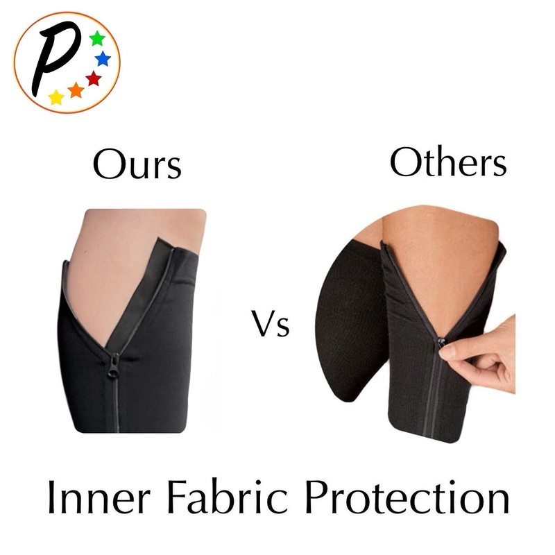 Presadee Calf Zipper 15-20 mmHg Compression Leg Circulation Fatigue Shin