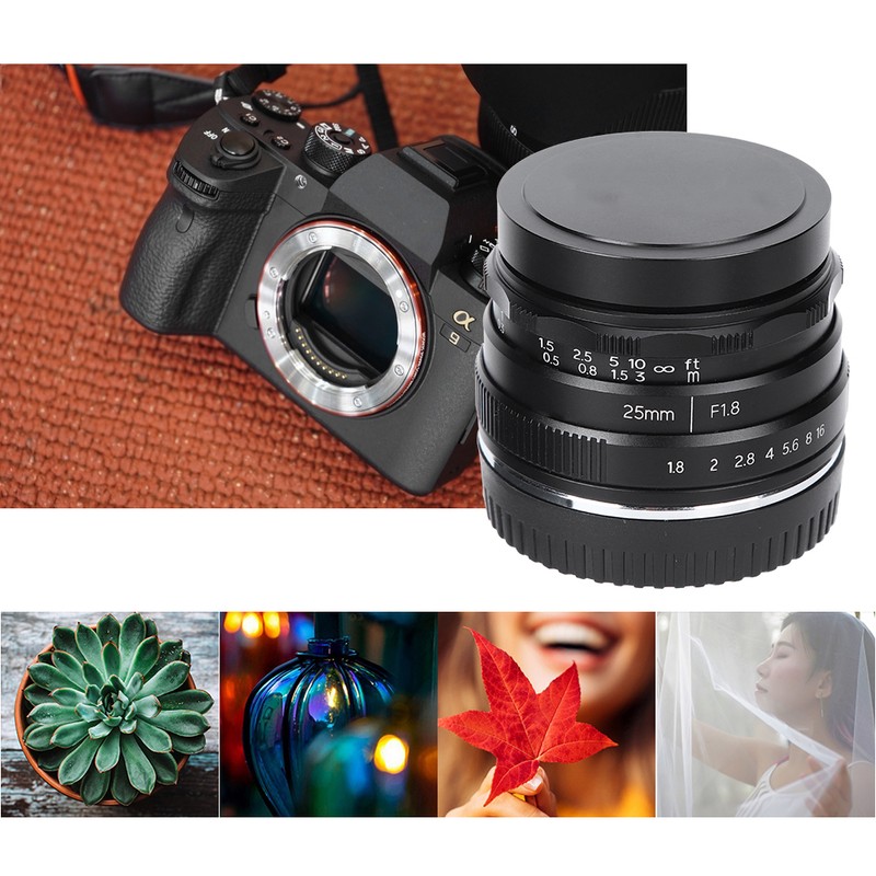 NEWYI 25mm F1.8 E Mount Large Aperture Small Wideangle Portrait