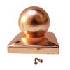5.5" x 5.5" Solid Copper Ball Post Cap for True/Actual