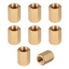 uxcell Brass Hex Rod Pipe Fitting G1/8 Female Thread Straight