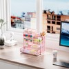 Marbrasse Pen Holder for Desk, Desk Organize with Drawer, Desk