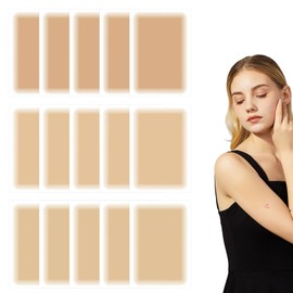 Tattoo Cover Up Patch,15Pcs Tattoo Cover Up Makeup Stick - Breathable,Invisible & Waterproof Stickers,Scar Tape for Weddings/Special Events/Interviews