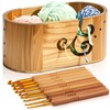 Marsui Yarn Bowl for Crocheting with 9 Knitting Hooks 3