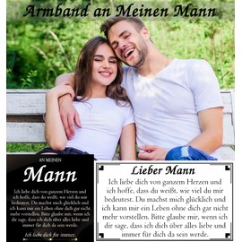 PDTU Gifts for Men, Valentine's Day Gift for Him, I Love You Gifts for Husband, Boyfriend, Son, Dad, Brother, Grandson, Leather Bracelet with Engraving for Anniversary, Birthday Gift, Leather, Tiger's