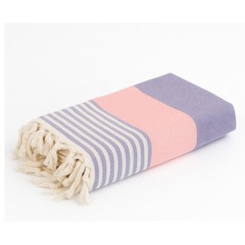 homedius American Cotton Peshtemal Towel – 100x180 cm, Lightweight, Quick Dry, High Absorbency, Soft & Breathable Hammam Beach Towel, Multi-Purpose Use (1, Salmon Color)