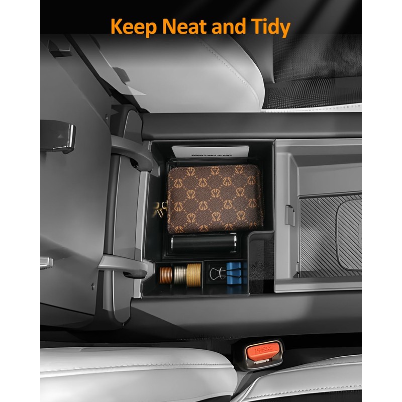 for Kia EV9 2024 2025 Center Console Organizer Tray for