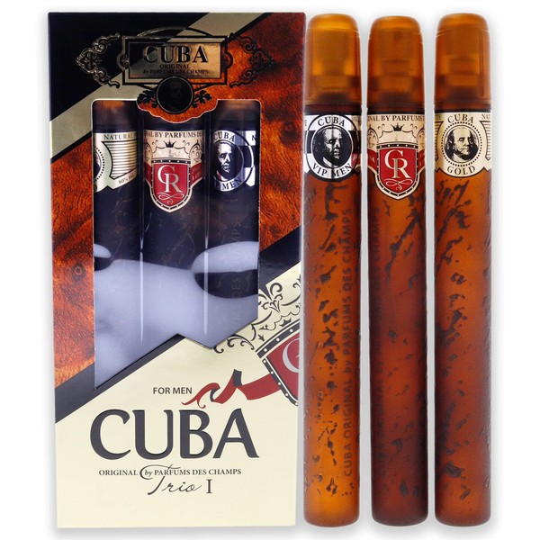 Cuba Cuba Trio 1 For Men 3 Pc Gift Set