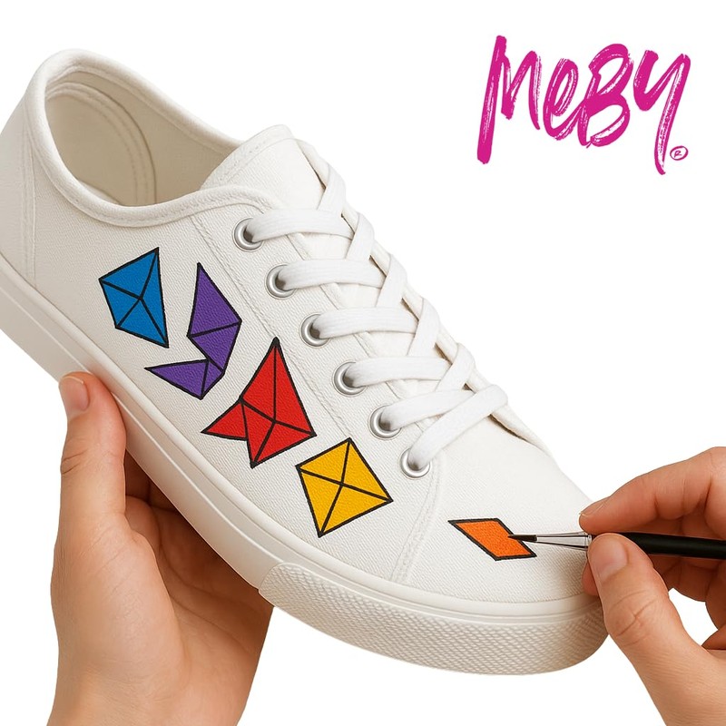 MEBY Textile Paint Set – 24 Colours x 25 ml,