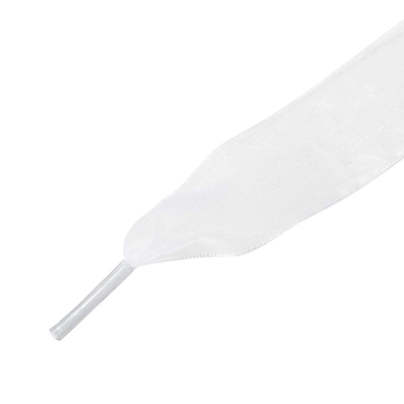 Allegra K 2 Pairs Flat Snow Yarn Shoelaces 2.5cm/4cm Wide