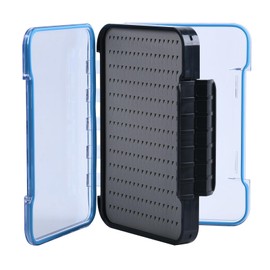 Goture HG005C Fly Fishing Box and Tools Kit, Fly Fishing Gear Fly Fishing Forceps, Fly Fishing Nipper, Line Leader Straightener, Zinger Retractor, Two-Sided Fly Box 6.2"L x 4"W x 1.8"H