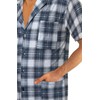 sesto senso Elegant Checked Short Sleeve Pyjamas Men's Button Down