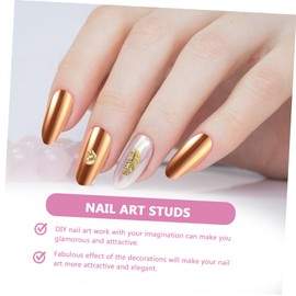 Baluue Alloy Nail Art Studs Box Set 10-Piece Mixed Metal Decorations for DIY Nail Designs for Women and Girls Manicure Art