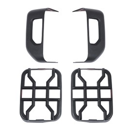 Hoolcar Tail Light Guards Rear Light Cover Protector for Jeep Gladiator JT 2018-2024, Black (Fit for Halogen Lamp)