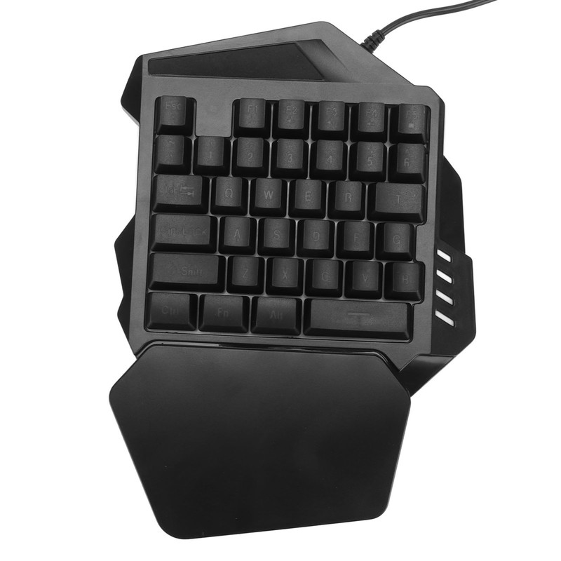 One Handed Gaming Keyboard RGB Backlight 35 Keys Ergonomic Portable