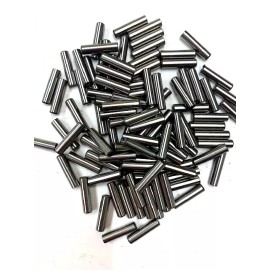 Unbranded 1/8 x 1/2" DOWEL PINS HEAT TREATED ALLOY STEEL BRIGHT FINISH PACK OF 100 !