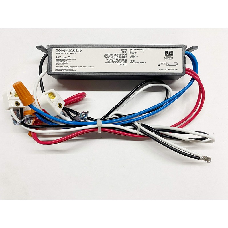 Electronic Ballast for (1) F21T5 Fluorescent Lamp - Replacement/Repair Kit