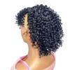 VAVANGA Curly Ponytail with Bangs Drawstring 12inch Short Kinky Curl