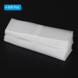 PATIKIL 122x35mm PVC Perforated Shrink Bands, 500Pcs Heat Shrink Wrap for Bottles, Jars, Cans and Tins Fits Cap Diameter 2.95 to 2.99", Clear