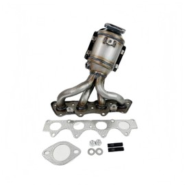 Exhaust Manifold Catalytic Converter W/Gasket Kit Compatible with 2012 2013 2014 2015 2016 2017 Hyundai Accent, Veloster, 2012-2016 Kia Soul, 2012-2014 Rio 1.6L (EPA Compliant)
