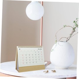 Parliky Decorative Desk Calendar Ornaments Portable Month Calendar for Students Office