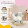 Qaba Baby Rocking Horse Sheep, Plush Lamb Rocker, Rocking Animal