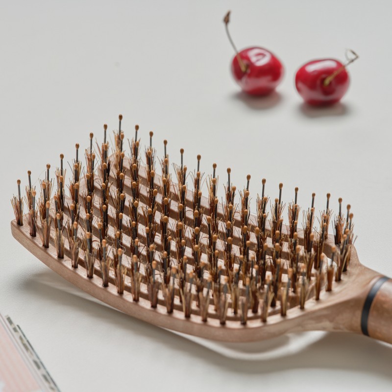 Yao Hairbrush [Natural Boa Line] Root Volume Pig Hair Comb