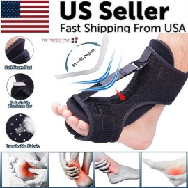 modernsoulsinc Plantar Fasciitis Night Splint Adjustable Foot Drop Ankle Brace Support Toe Pain
