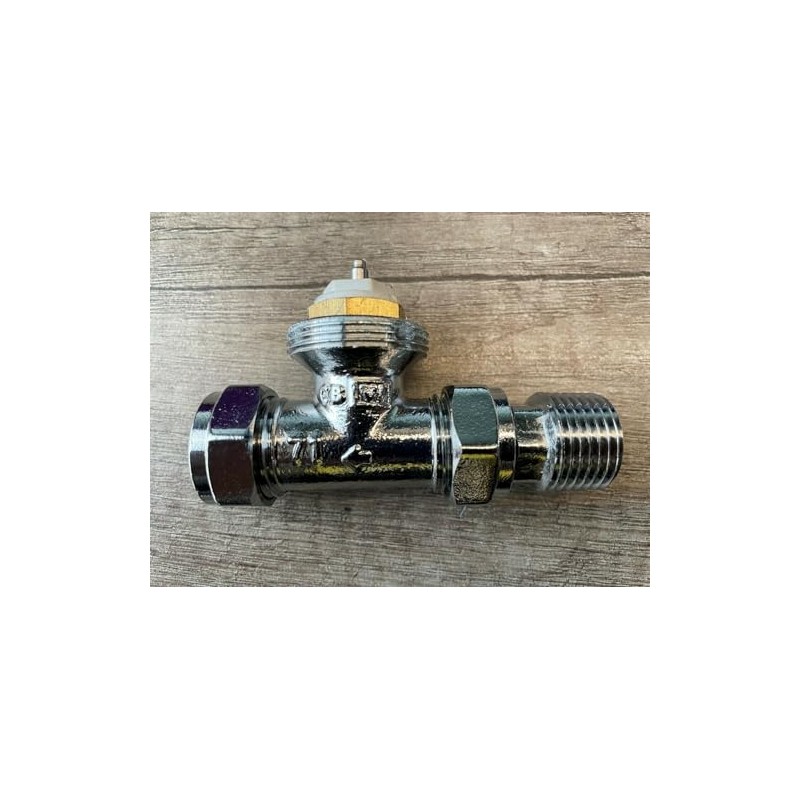Thermostatic Radiator Valve Straight TRV Body ONLY no Head 15mm