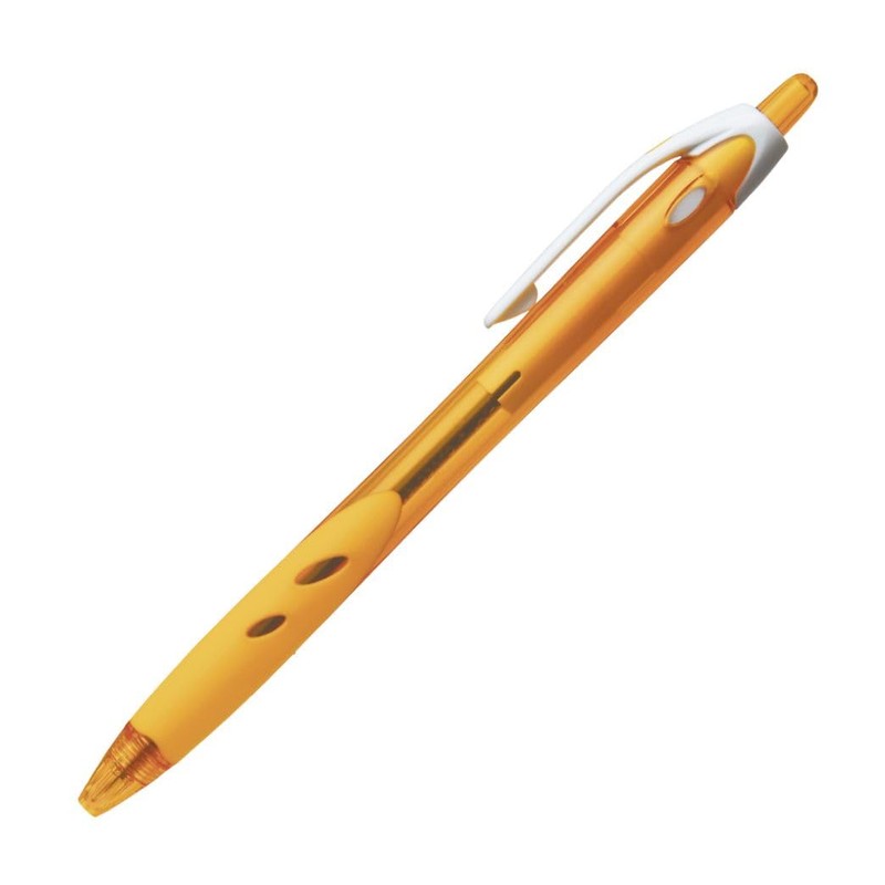 Pilot Oil Based Ballpoint Pen Rex Grip 0.7 Yellow/Black Ink,