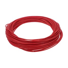 Partuto 1 Pcs 20AWG Universal Ground Wire Car Radio, Automotive, Car Speakers Power Wire Fully Insulated& Soft Touch Jacket TC Red 49FT