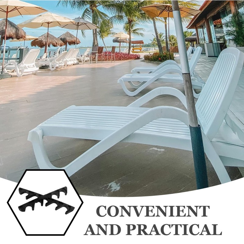 MAGICLULU Set of 2 Adjustable Brackets for Deck Chairs, Robust