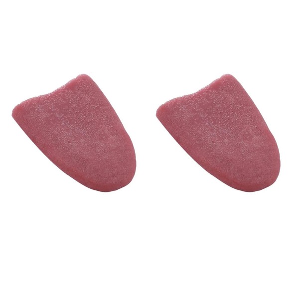 2 Pcs Realistic Fake Artificial Tongue Gross Jokes Prank Magic