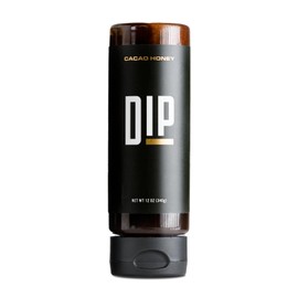 Dip Cacao Honey 12 oz (Infused Honey), Premium Condiment with Raw Honey, Cacao, & Grade A Vanilla Beans. Non-GMO, gluten-free, vegetarian, and paleo-friendly. (12oz Bottle, 1 Pack)
