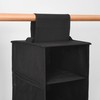 Organizador de zapatos colgante (negro (1 paquete))
